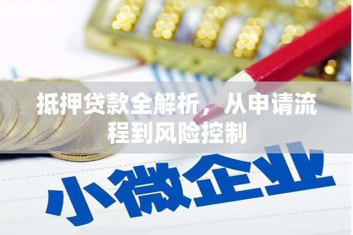 安远抵押贷款全解析，从申请流程到风险控制