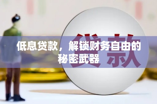安远低息贷款，解锁财务自由的秘密武器