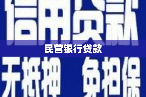 安远民营银行贷款