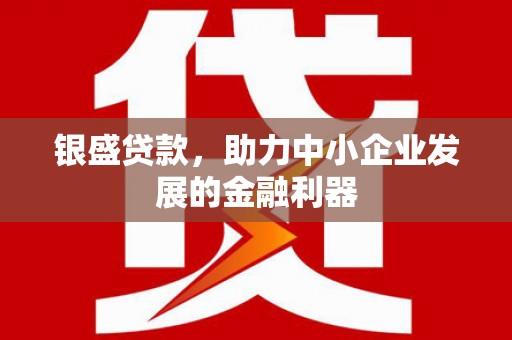 安远银盛贷款，助力中小企业发展的金融利器