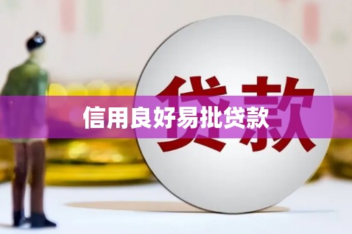 安远信用良好易批贷款