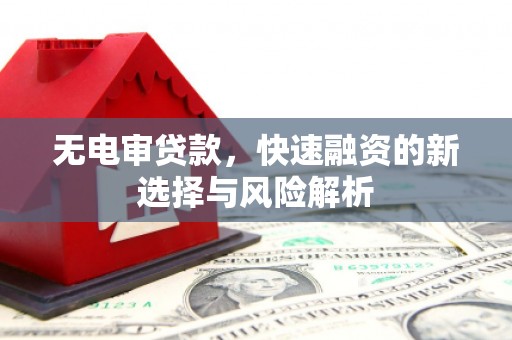 安远无电审贷款，快速融资的新选择与风险解析