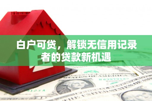 安远白户可贷，解锁无信用记录者的贷款新机遇
