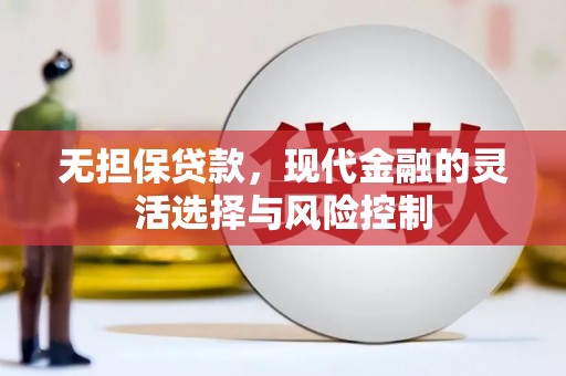 安远无担保贷款，现代金融的灵活选择与风险控制
