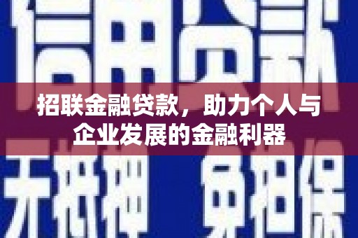 安远招联金融贷款，助力个人与企业发展的金融利器