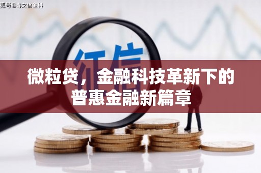安远微粒贷，金融科技革新下的普惠金融新篇章