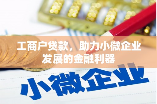 安远工商户贷款，助力小微企业发展的金融利器