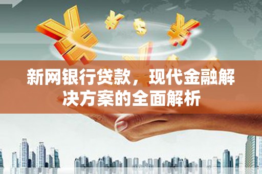 安远新网银行贷款，现代金融解决方案的全面解析