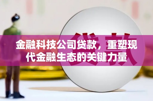 安远金融科技公司贷款，重塑现代金融生态的关键力量
