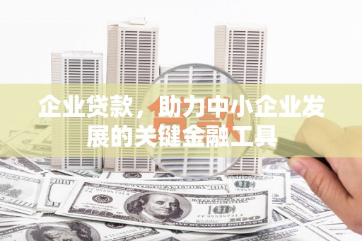 安远企业贷款，助力中小企业发展的关键金融工具