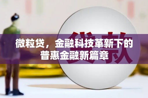 安远微粒贷，金融科技革新下的普惠金融新篇章