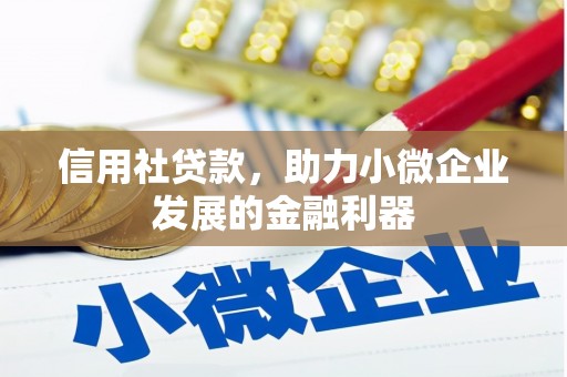 安远信用社贷款，助力小微企业发展的金融利器