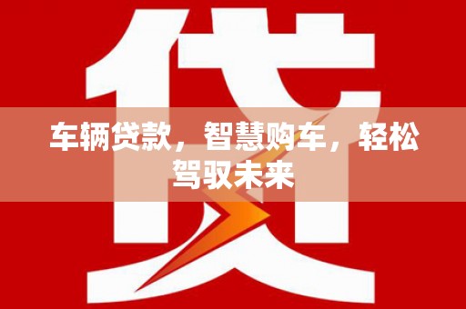 安远车辆贷款，智慧购车，轻松驾驭未来