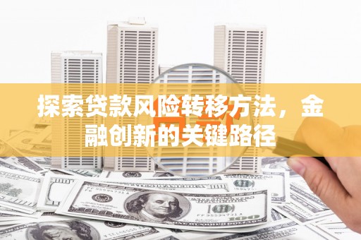 安远探索贷款风险转移方法，金融创新的关键路径