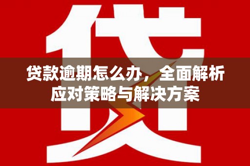 安远贷款逾期怎么办，全面解析应对策略与解决方案